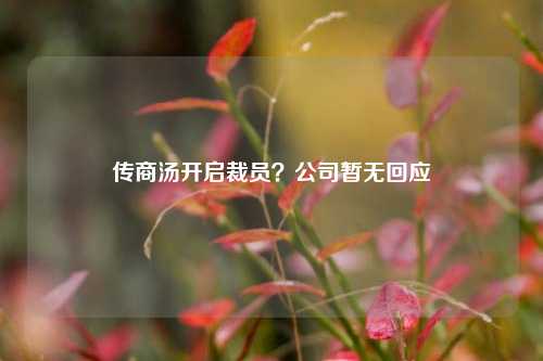 传商汤开启裁员？公司暂无回应