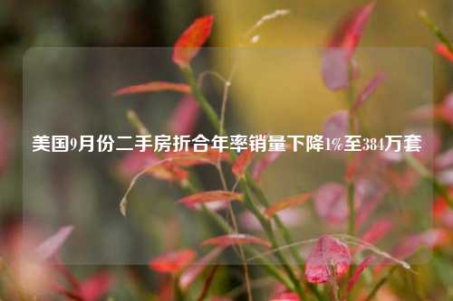 美国9月份二手房折合年率销量下降1%至384万套