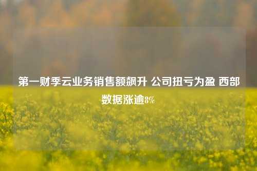 第一财季云业务销售额飙升 公司扭亏为盈 西部数据涨逾8%