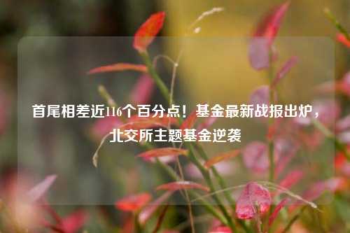 首尾相差近116个百分点！基金最新战报出炉，北交所主题基金逆袭