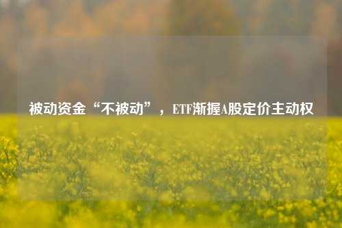 被动资金“不被动”，ETF渐握A股定价主动权