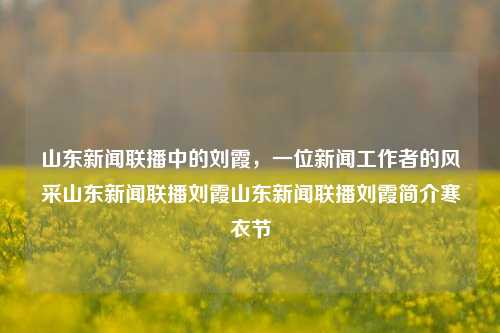 山东新闻联播中的刘霞，一位新闻工作者的风采山东新闻联播刘霞山东新闻联播刘霞简介寒衣节