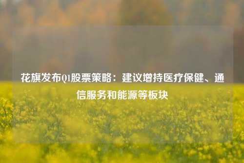 花旗发布Q1股票策略：建议增持医疗保健、通信服务和能源等板块