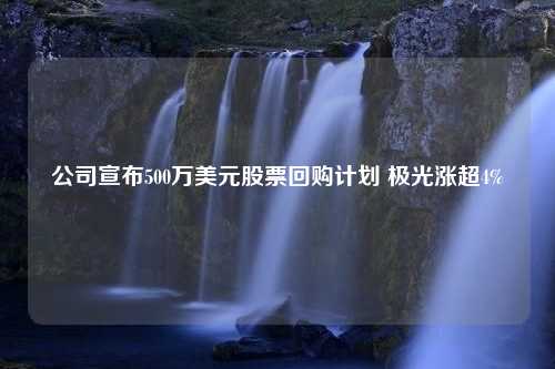 公司宣布500万美元股票回购计划 极光涨超4%