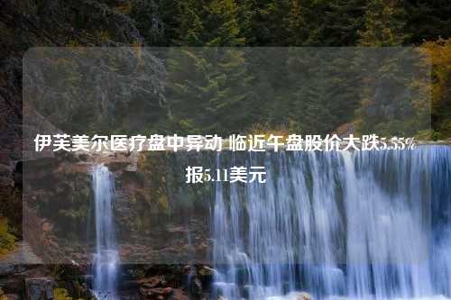 伊芙美尔医疗盘中异动 临近午盘股价大跌5.55%报5.11美元