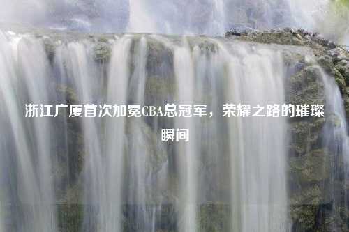 浙江广厦首次加冕CBA总冠军，荣耀之路的璀璨瞬间